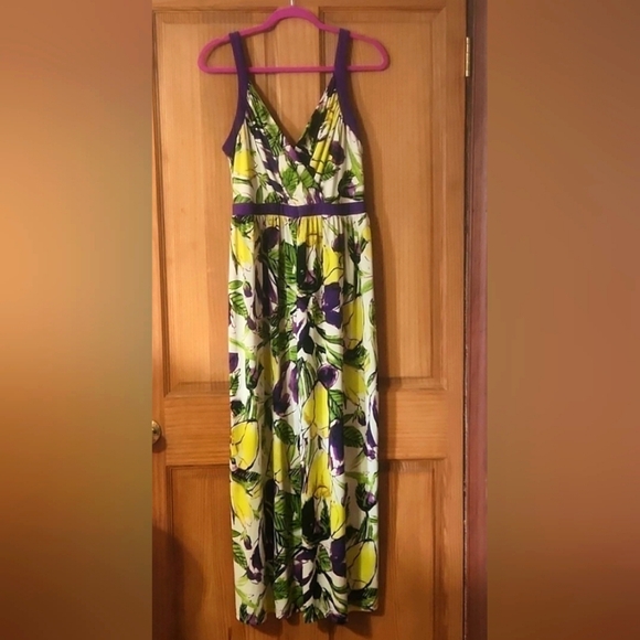 EC Lane Bryant Floral Maxi Dress - Picture 1 of 10